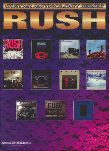 Rush, Guitar-Tab Edition (Guitar Anthology Series)