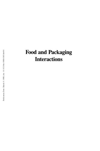 Food and Packaging Interactions