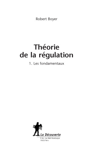 Théorie de la régulation