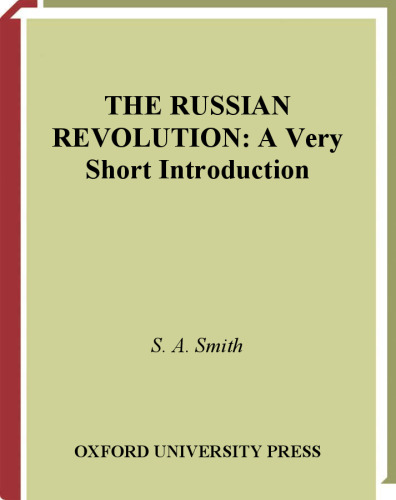 The Russian Revolution: A Very Short Introduction