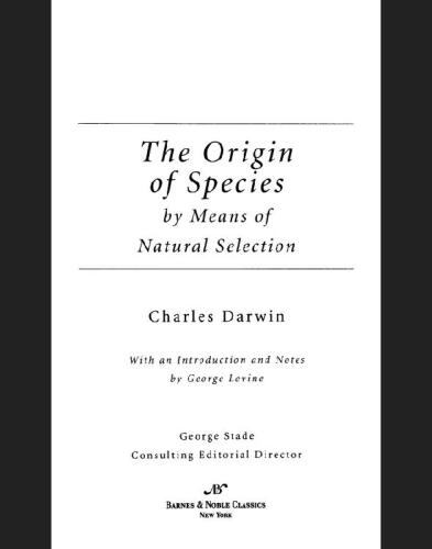 The Origin of Species
