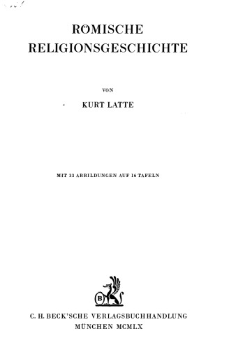 Römische Religionsgeschichte