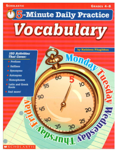 5-minute Daily Practice: Vocabulary (Grades 4-8)