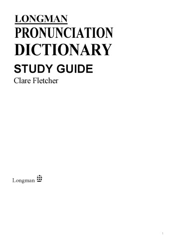 Longman Pronunciation Dictionary: Study Guide Pack