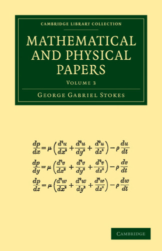 Mathematical and Physical Papers, Volume 3