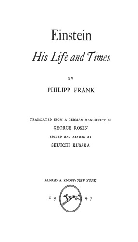 Einstein His Life & Times 1ST Edition