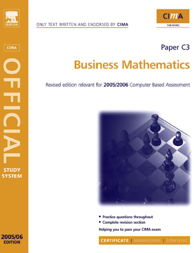 CIMA Study Systems 2006: Business Mathematics (CIMA Study System Series-Certificate Level)