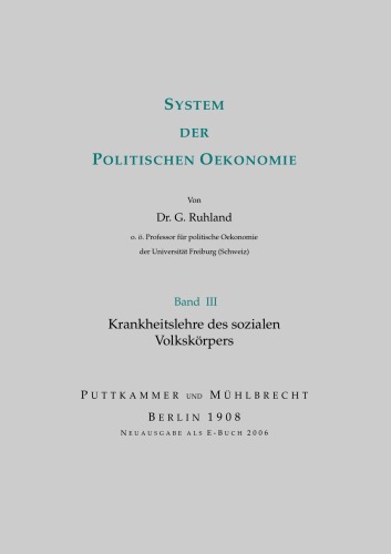 System der politischen Oekonomie - Band 3