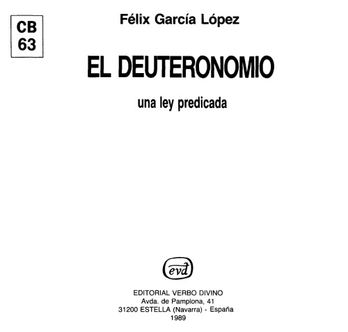 El Deuteronomio: Una Ley Predicada