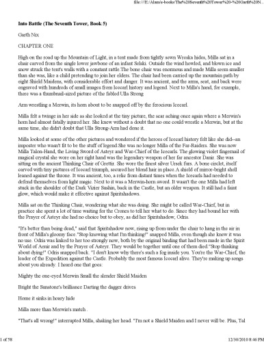 Into Battle (The Seventh Tower, Book 5)