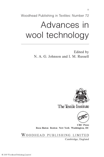 Advances in Wool Technology (Woodhead Publishing in Textiles)