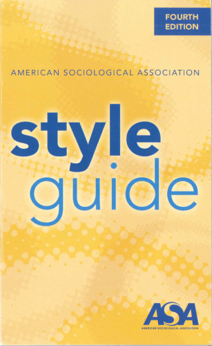 American Sociological Association Style Guide