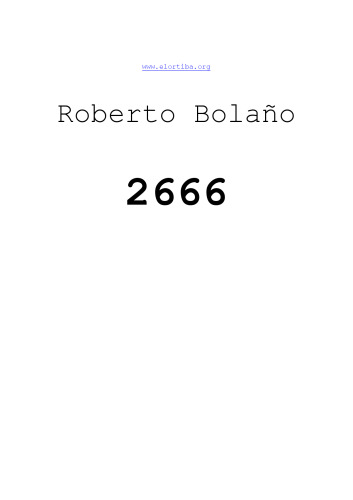 2666 (Vintage Espanol)