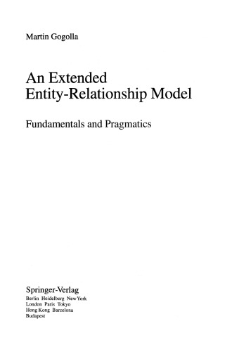 An Extended Entity-Relationship Model: Fundamentals and Pragmatics