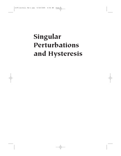 Singular Perturbations and Hysteresis