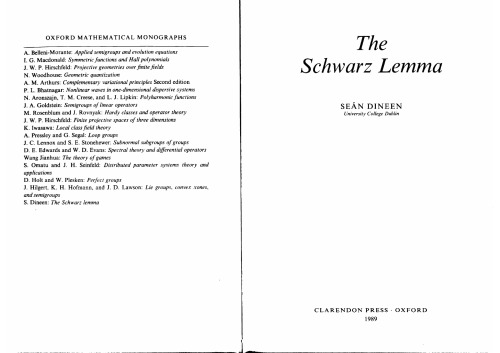 The Schwarz Lemma