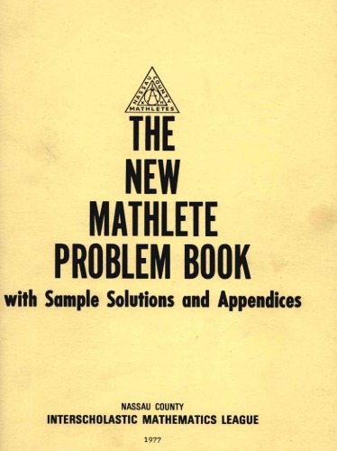 The New Mathlete Problem Book with Sample Solutions and Appendices