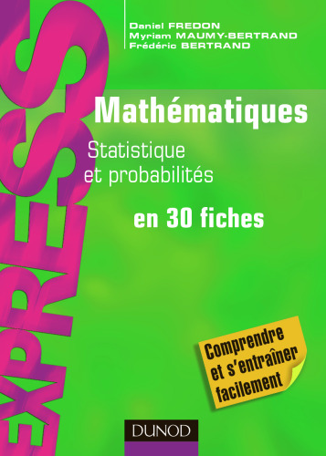Mathématiques L1  L2 Statistique et probabilités en 30 fiches