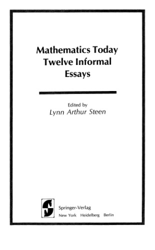 Mathematics Today - Twelve Informal Essays