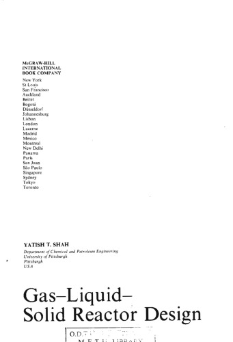 Gas-liquid-solid Reactor Design