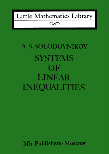 Systems of Linear Inequalities
