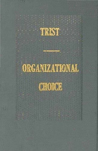 Organizational Choice: