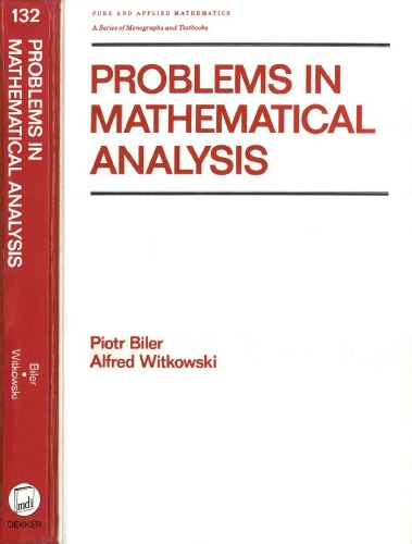 Problems in Mathematical Analysis
