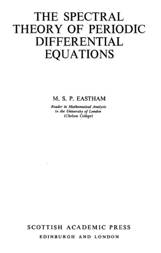 The Spectral Theory of Periodic Differential Equations