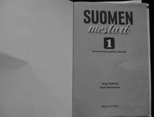 Suomen Mestari. 1: Suomen Kielen Oppikirja Aikuisille