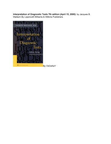 Interpretation of Diagnostic Tests