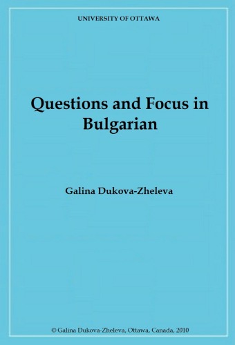 Questions and Focus in Bulgarian