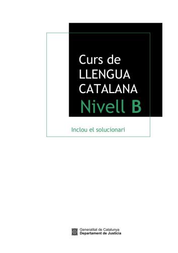 Curs de llengua catalana (nivell B, C)