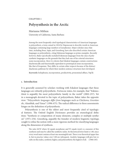 Polysynthesis in the Arctic