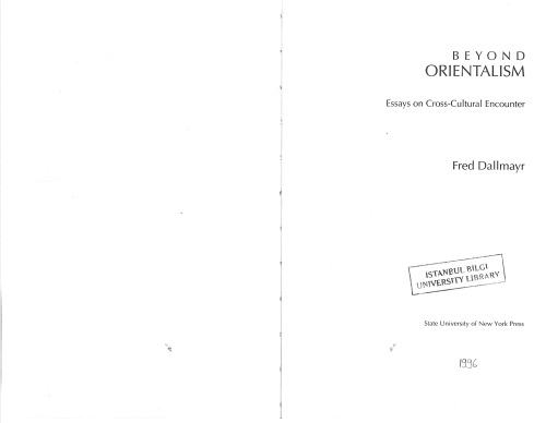 Beyond Orientalism: Essays on Cross-Cultural Encounter