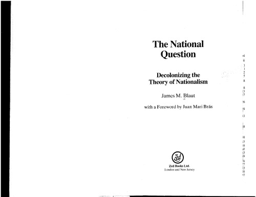 The National Question: Decolonizing the Theory of Nationalism
