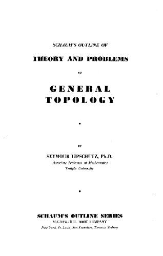 Theory and applications of general topology