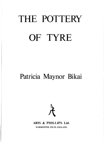 The Pottery of Tyre