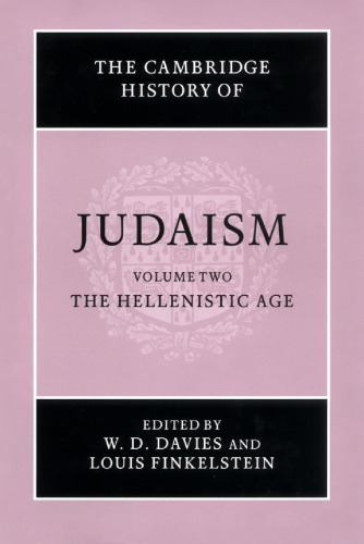 The Cambridge History of Judaism, Vol. 2: The Hellenistic Age