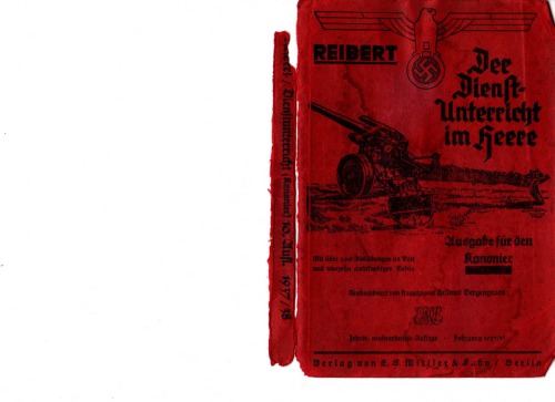 Der Dienstunterricht im Heere. Ausgabe f#252;r den Kanonier