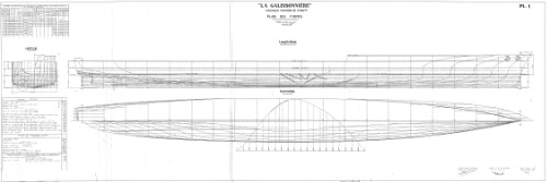 Les dessins de navires de la marine française - LA GALISSONNIERE 1933