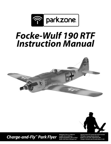 Focke-Wulf 190 RTF Instruction Manual