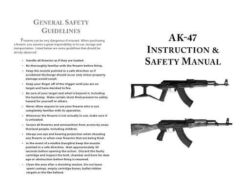 AK-47 Instruction  Safety Manual