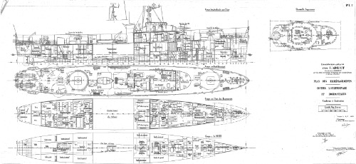 Les dessins de navires de la marine française -L ARDENT 1958