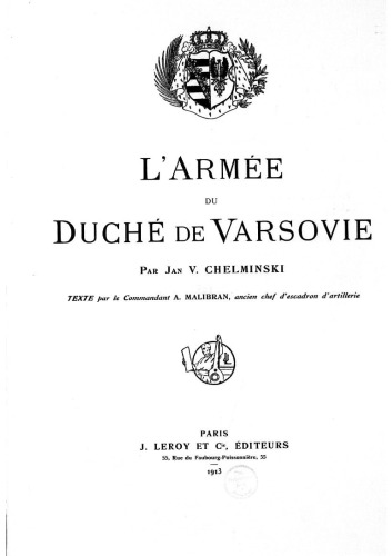 L Armee du Duche de Varsovie