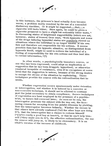 CIA, KUBARK Counterintelligence Interrogation. Part 2