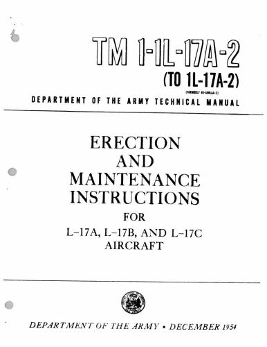 Erection and Maintenance Instructions for L-17A, L-17B andL-17C Aircraft
