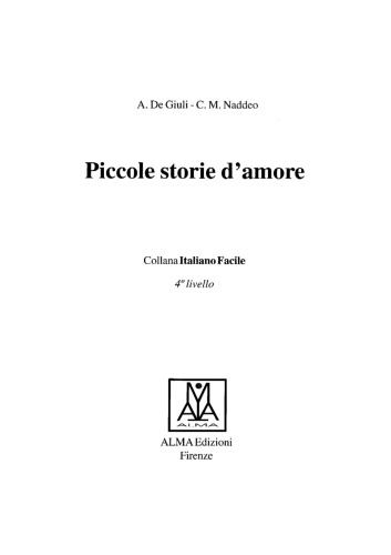 Piccole Storie DAmore (Italian Edition)