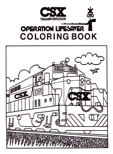 CSX Transportation - Operation Lifesaver Coloring Book