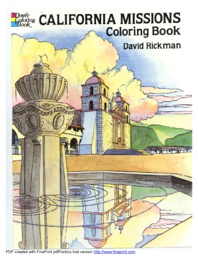 California Missions Coloring Book 