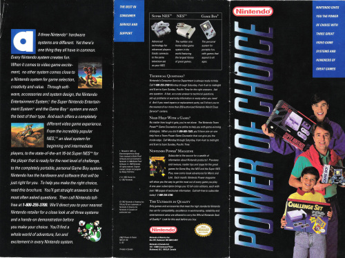 Nintendo Power Of Choice Flyer 